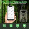 Caméra de Faune à Déclenchement Rapide Caméra Infrarouge Caméra Vision Nocturne Caméra de Piste 4G Caméra de Chasse avec Carte SIM Photos 60MP