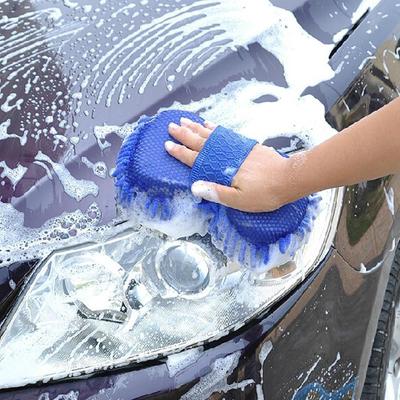 Brosse de nettoyage de voiture, outils de nettoyage, éponge en microfibre, produit en tissu, fourniture de gants de lavage de serviettes