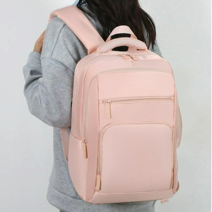 Men's and Women's Backpacks for Summer Students' School Starts with Large Capacity Backpacks, Fashionable Casual and Simple Business Trip Computer Bag