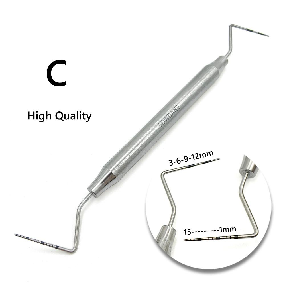 Hollow Handle High Quality Dental Explorer Instrument Tool Dental Periodontal Probe with Scaler Dentist Endodontic Tool Stainless Steel