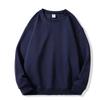 Europe and the United States new autumn and winter crew neck sweater women's top long sleeve white solid color loose girls spring and autumn models 