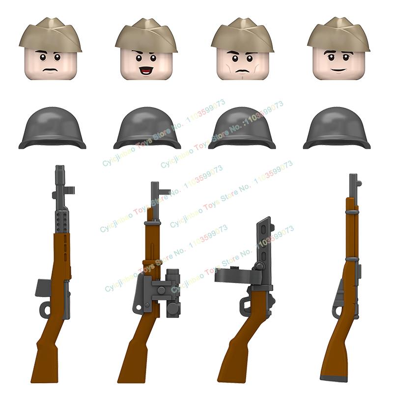 N661-670 NEW Military infantry Soldies Warriors Action Figures Building Blocks Accessories Collection Children's Toys Gifts