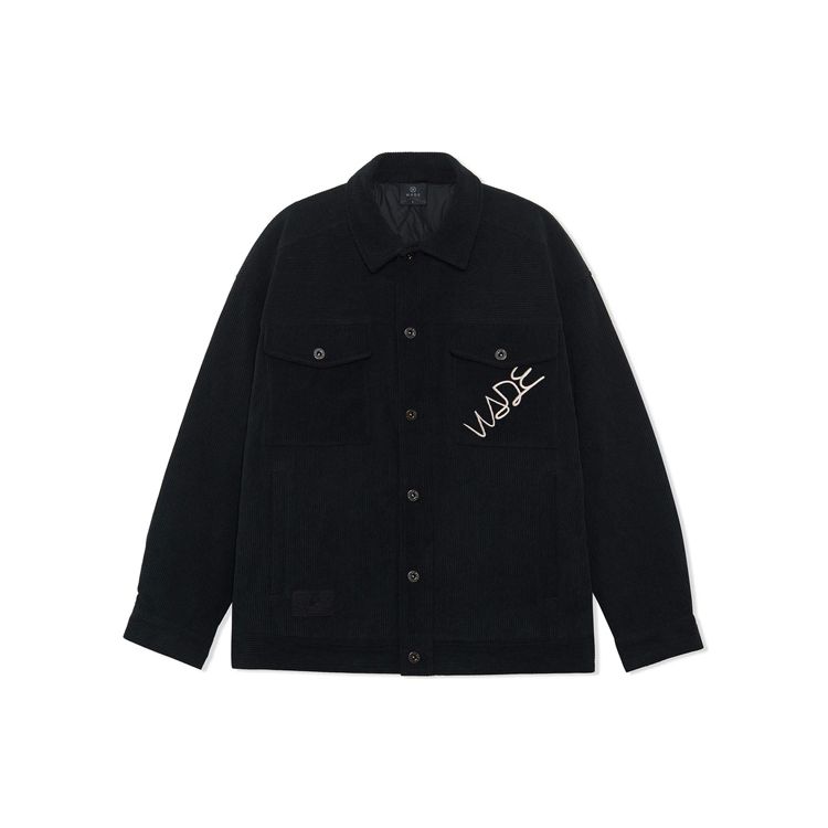 Li Ning X Artist DFT Kollaboration Wade Serie Logo Bestickte Lockere Warme Baumwolljacke Winter Herrenjacke Schwarz AJMR087-1