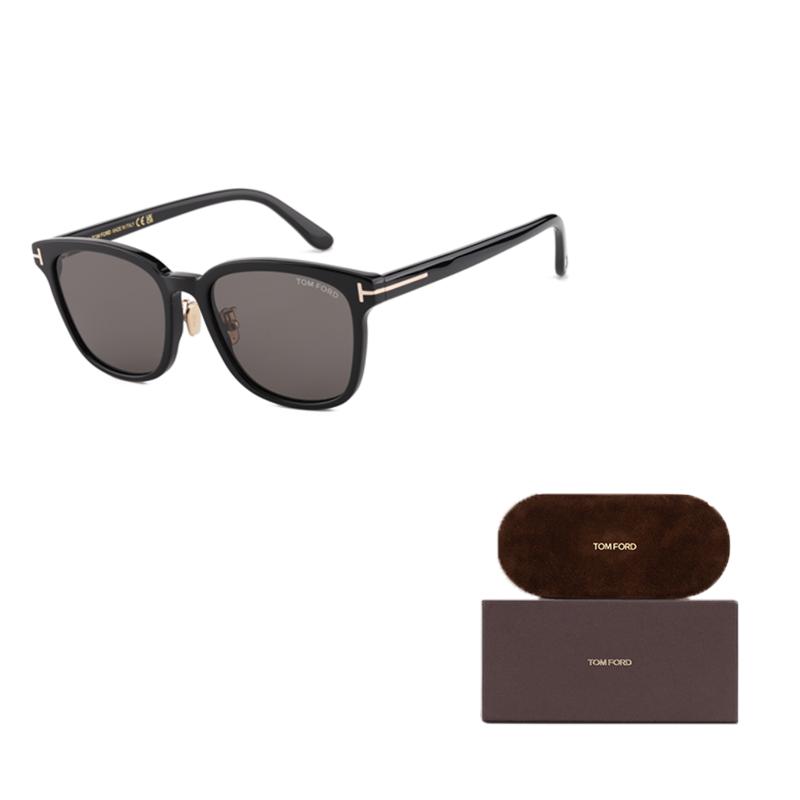 TF Mirror Leg Logo Rectangular Sunglasses Women Sunglasses Black TF1136-K-01A-56