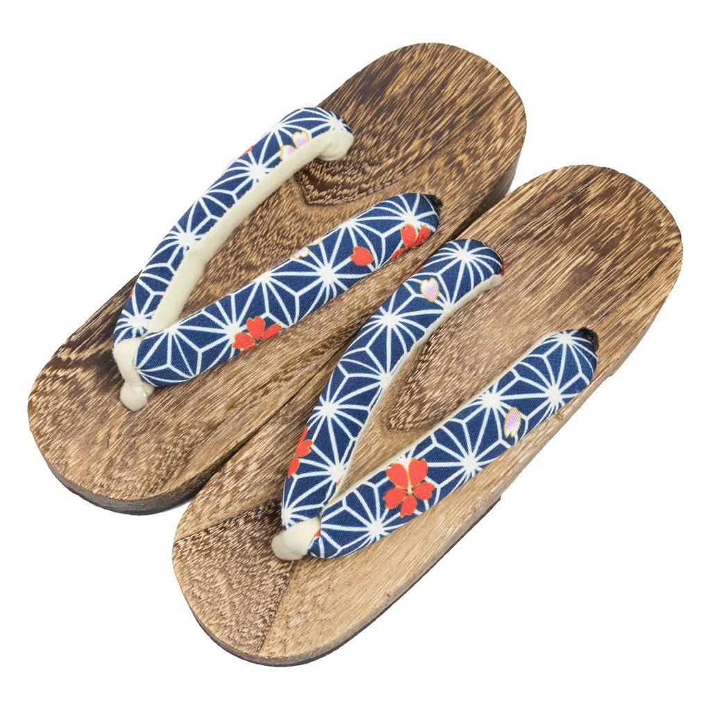 Geta Burnt Paulownia Tea [KYOETSU] [Kyoetsu] Sandals, Wood, Base, Women's (M, 15)