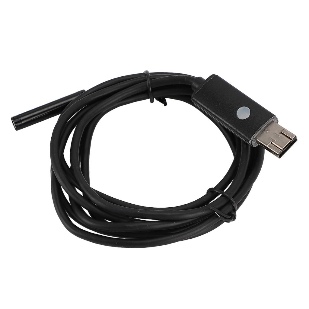 Endoscope Camera with 6 Adjustable LED Lights Semi Rigid Cable 360 degrees Rotatable IP67 Water Resistant USB