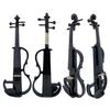 Yinfente Electric Violin 4/4 Full-Size Quiet 4-String Student Beginner's Violin with Wood Parts, Case, Bow, Shoulder Pillow, and Wired Earphones (Blac