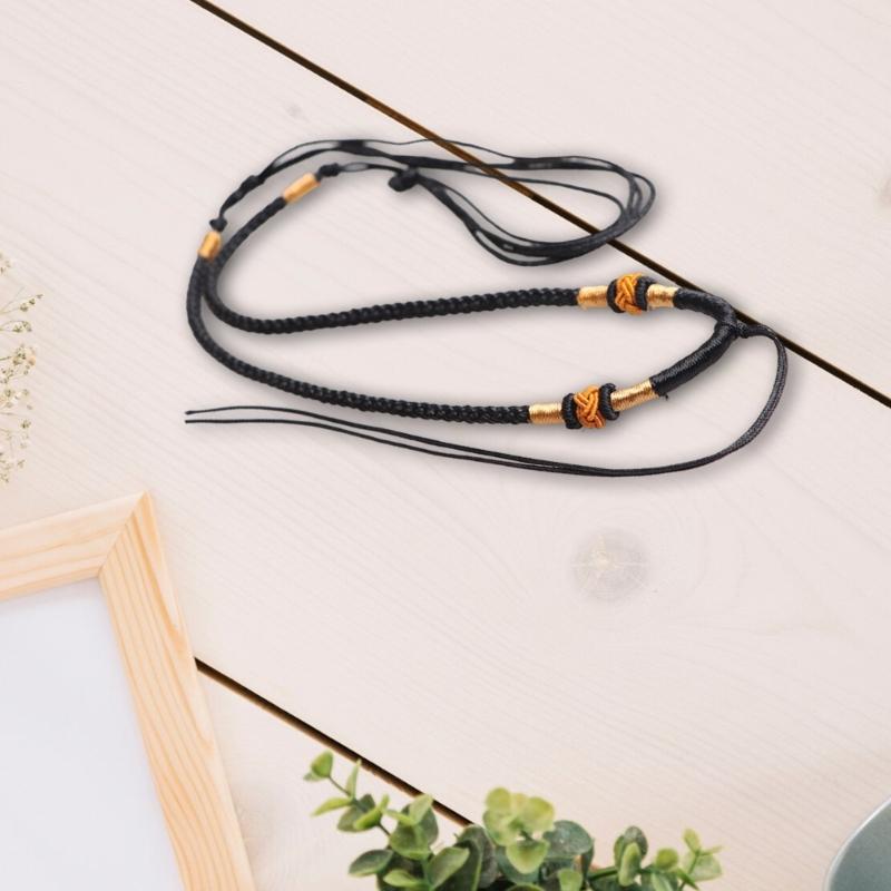 Braided Adjustable Length Necklace Cord Traditional Chinese Necklace Chain Long Necklace Rope Perfect for Daily Wear