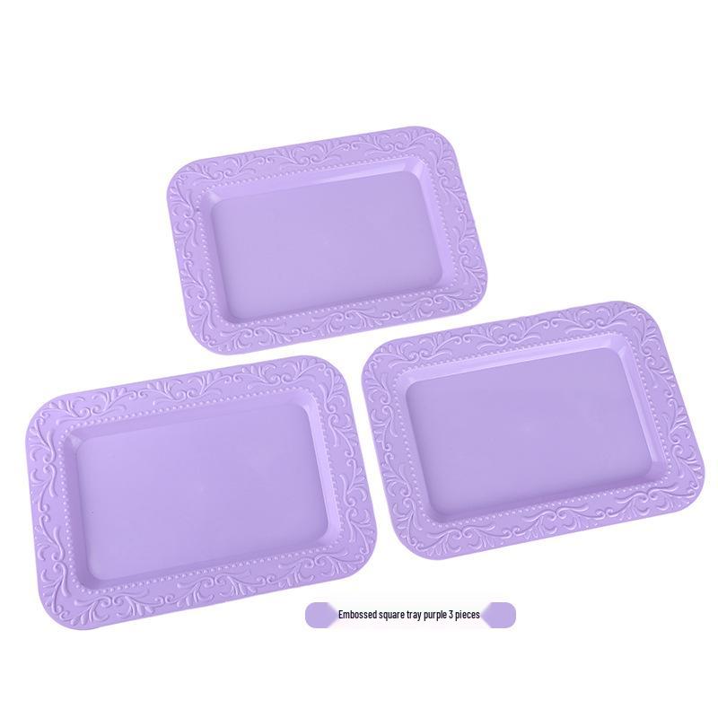 Trzypoziomowy europejski stojak na ciasto do popołudniowej herbaty - Kreatywna wielowarstwowa plastikowa taca na desery i talerz na owoce