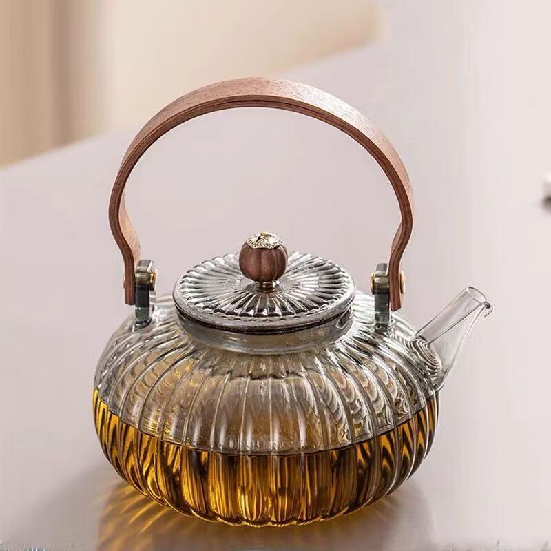 Zuozhixun High-Temperature Resistant Pumpkin Healthy Tea Pot