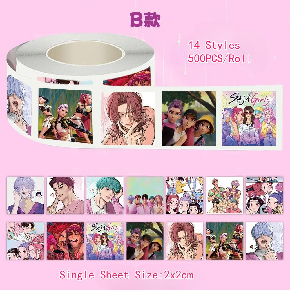 Kawaii Anime K-pop Demon Hunter Stickers Cartoon Sealing Decals Waterproof DIY Scrapbooking Stationery Cute Sticker Gifts