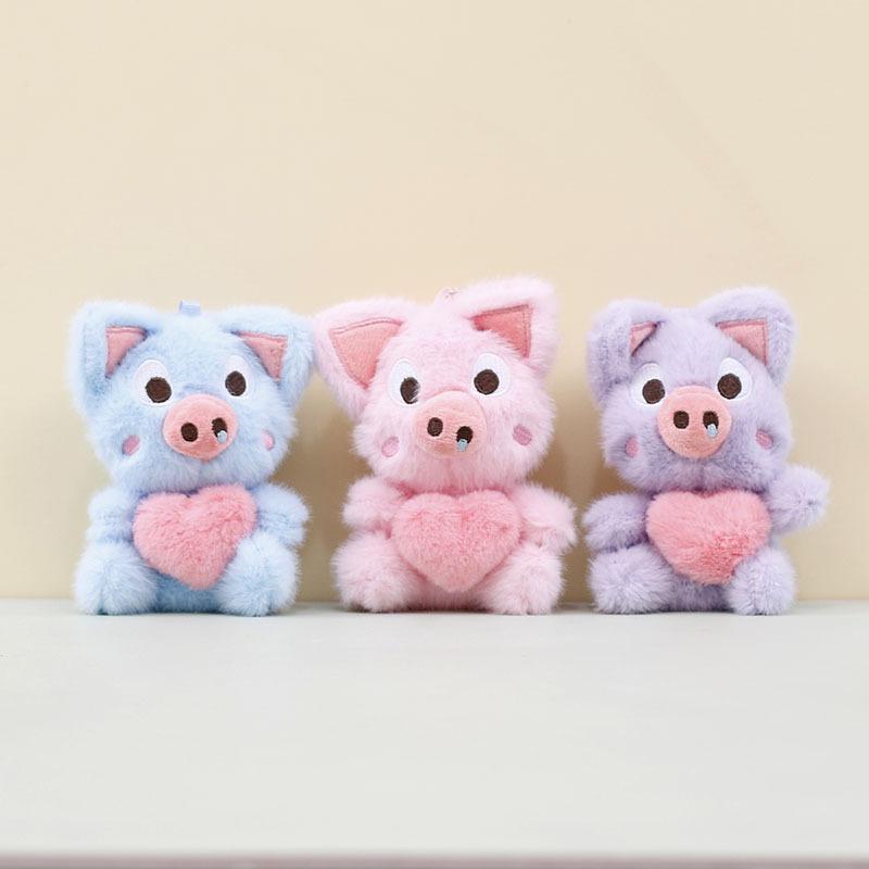 And Lovable Soft Pig Plush Keychain Cute Pig Bag Accessory In Multiple Colors