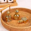 Mini Essential Oil Roller Bottle Crown Shape Perfume Bottling Portable Transparent Travel Electroplated Carve Glass Empty Bottle