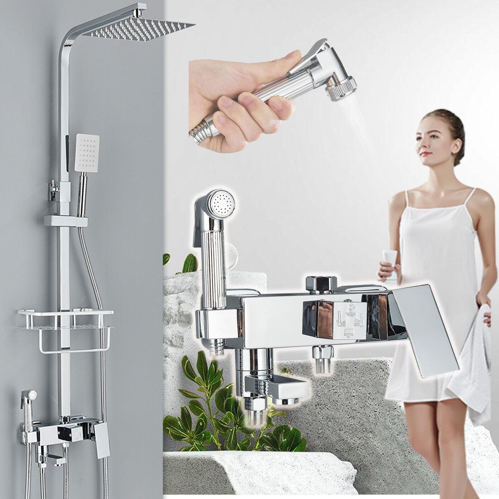 

Хромированный смеситель для душа, 4 направления, системы смесителей для душа, регулируемые смесители для купания, стойка без осадков, современные смесители для ванной комнаты