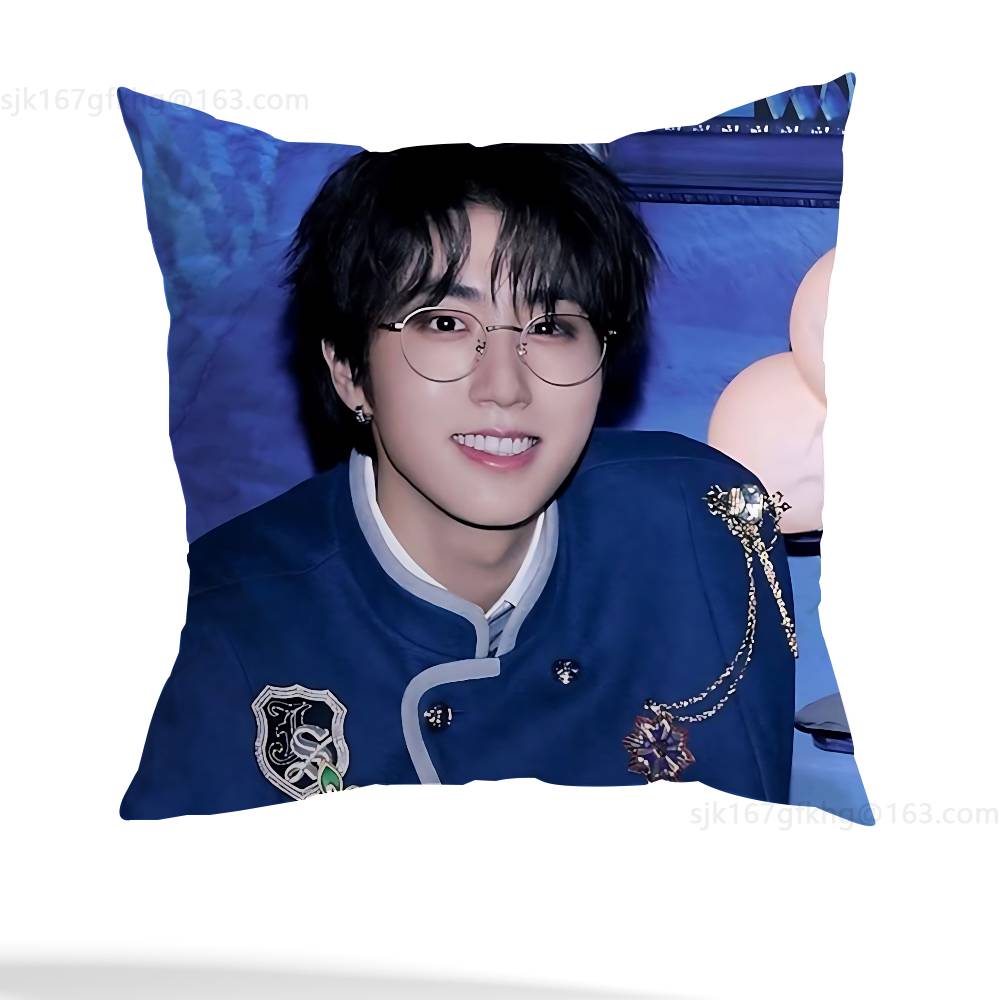 Pop Idol H-Han Ji-sung pillowcase casual style decoration, suitable for home decoration (excluding pillow core)