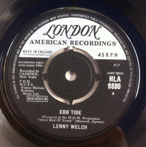

7inch Record LENNY WELCH - Ebb Tide HLA9880 London American 1964 UK Soul/Funk Used