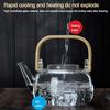 Wood Handle Clear Teapot With Filter Tea Pot New Boiling teapot  Home Office