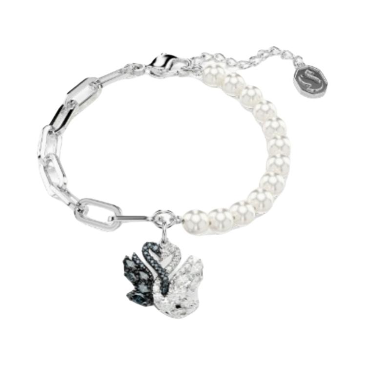 

Swarovski Swan Solid Color Design Bracelet Unisex bracelet Silver 5705720 F,Silver
