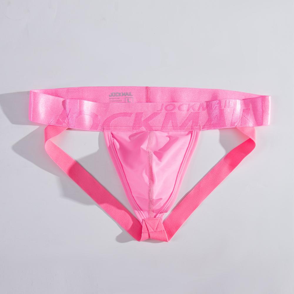 Jockstraps JOCKMAIL Ultra Thin Mesh Material Sexy Men's Thong Underwear Fashion Translucent Thongs Underpants