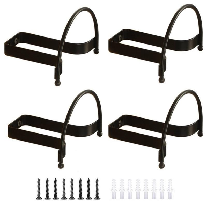 Elegant Styles Curved Shape Metal Hat Display Wall Installation Home Storage Systems 1