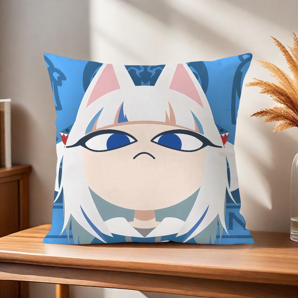 Zone Comfortable Soft Pillow C-Crossing Case Animal for Sofa Living Ankha Room Home Office Decor Protective Covers GAME S-snooty