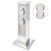 VidaXL Outdoor Electrical Garden Post Stainless Steel Outdoor Sockets Block 41236