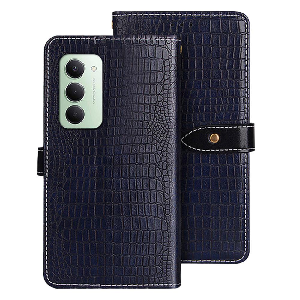IDEWEI For Xiaomi Redmi 15 5G (EU) (171mm) / 4G (EU) (171mm) Case Crocodile Texture PU Leather Flip Phone Cover