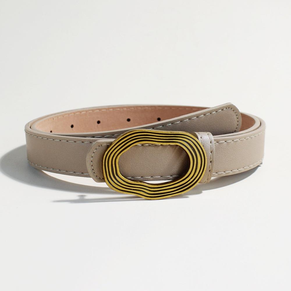 

Ремень женский декоративный тонкий пояс женский платье юбка гладкая пряжка женский ремень 105cm long