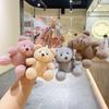 Cute Little Bear Plush Pendant Keychain Cartoon Doll Bag Key Chain Plush Toys