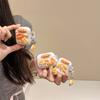 Applicable To Apple Bluetooth Headset Cover, Protective Cover Airpods4 Three-Dimensional Bread Pendant Airpodspro2 Creative