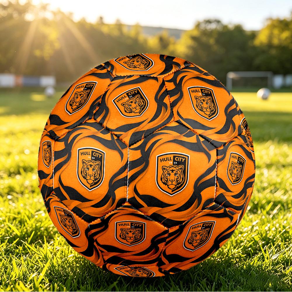 Hull City FootballPrinted Size 5 Soccer Bl, Anti Slip Adult Match Football Souvenir for Football Fans