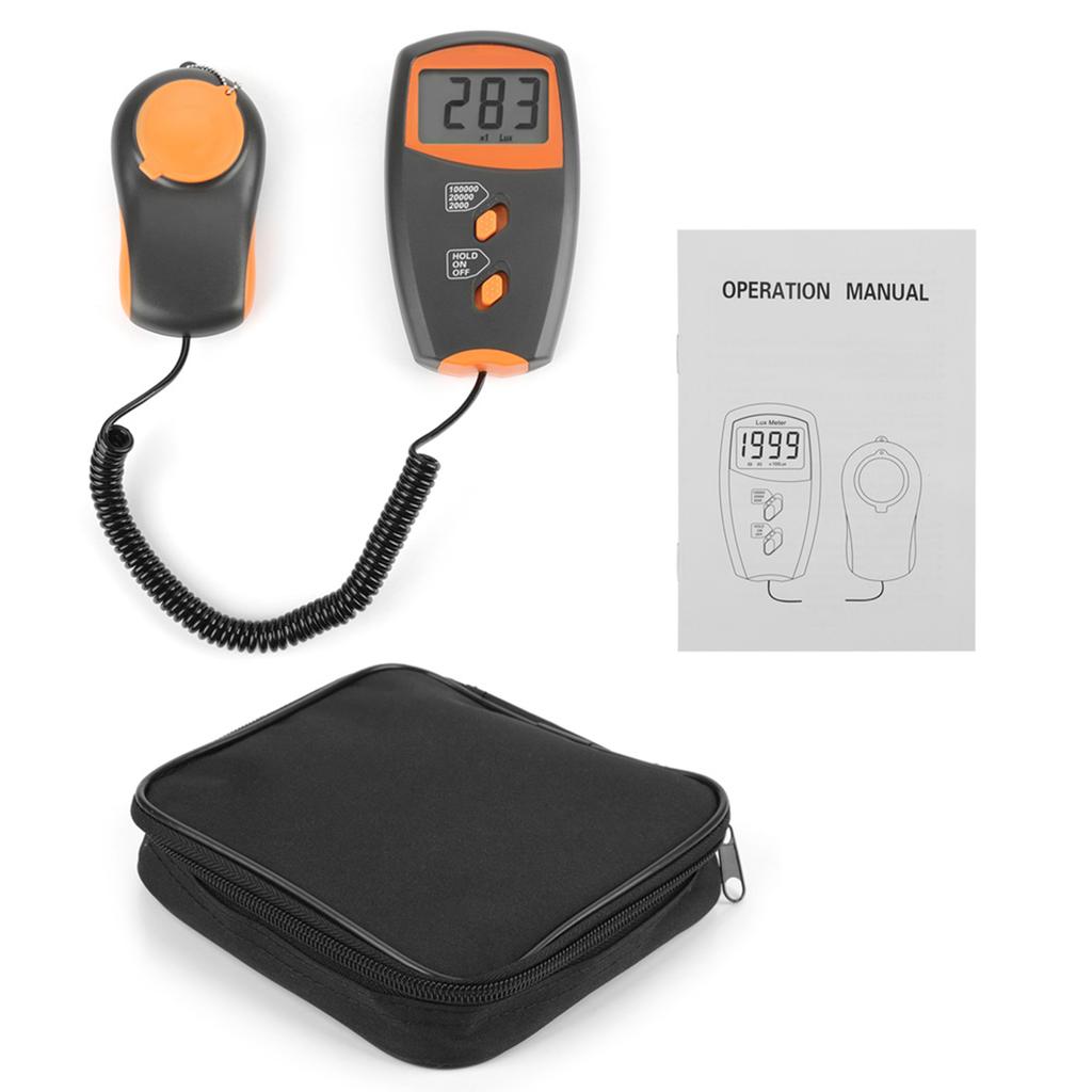 LX1010BS Digital Luxmeter LCD Display Light Meter Environmental Testing Illuminometer