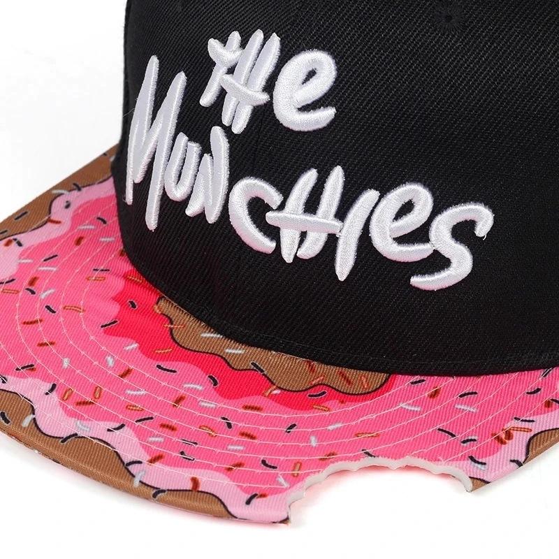 Unisex Letter Embroidery Watermelon Printing Hip-hop Hats Outdoor Adjustable Casual Baseball Caps Sunscreen Hat