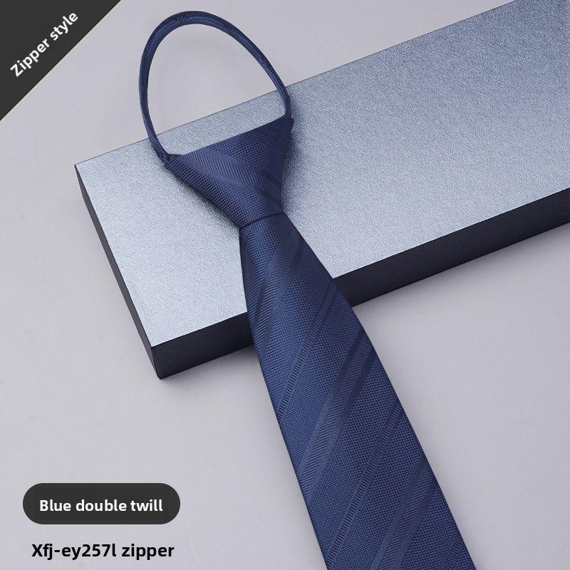 Krawatte für Herren mit Reißverschluss für formelle Geschäfts- und Hochzeitskleidung