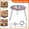 Portable Outdoor Charcoal Grill and Tea Stove Table