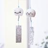 Japanese Style Cute Wind Chime Handmade Glass Painted Hanging Ornament Creative Gift for Girls
