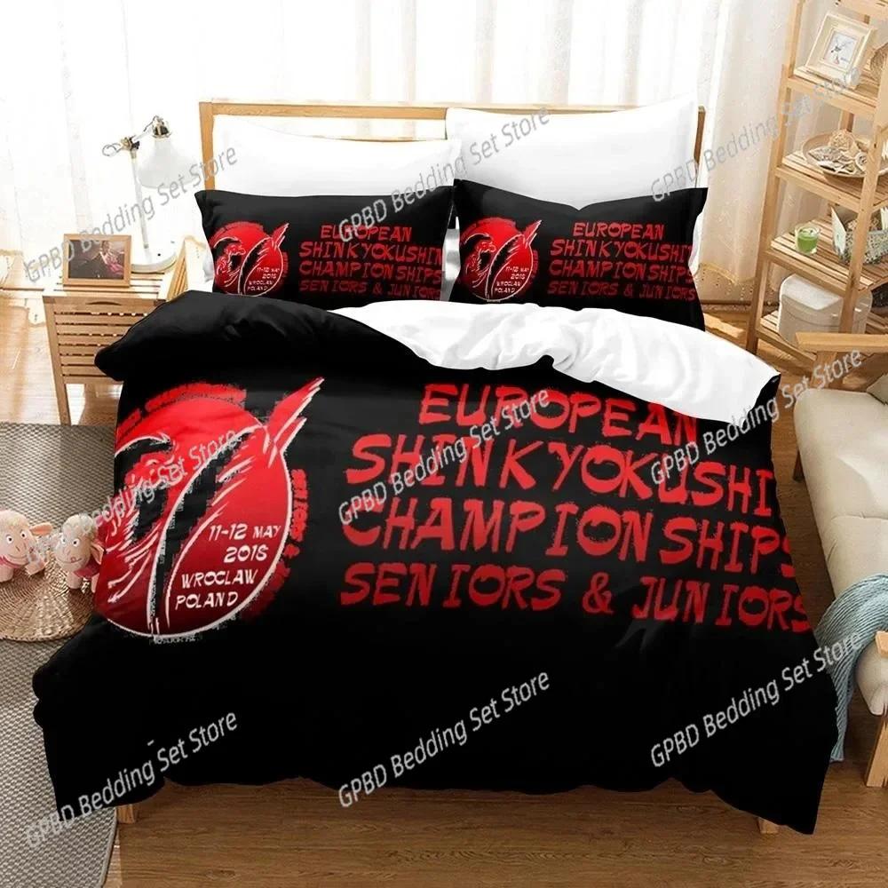 New 3D Printed Kyokushin Karate Bedding Set Bedroom Soft Modern Bedspreads Comefortable Duvet Cover Quilt Cover And Pillowcase