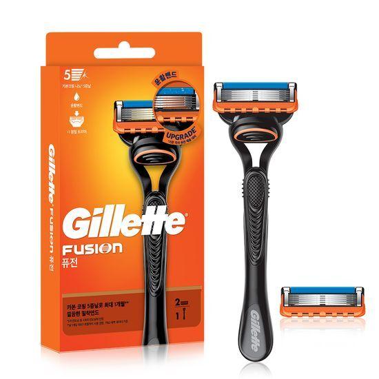 Gillette Fusion Manual Razor (Handle + 2 Blades)