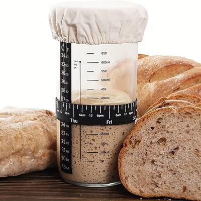 Vaso di vetro sigillato Coperchio in tessuto per serbatoio Fermentazione Piatto per coltura Cottura per pane Forniture in tessuto