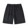 Men Drawstring Casual Shorts Vintage Washed Relaxed Fit Elastic Waistband Summer Lightweight Shorts for Daily Wear