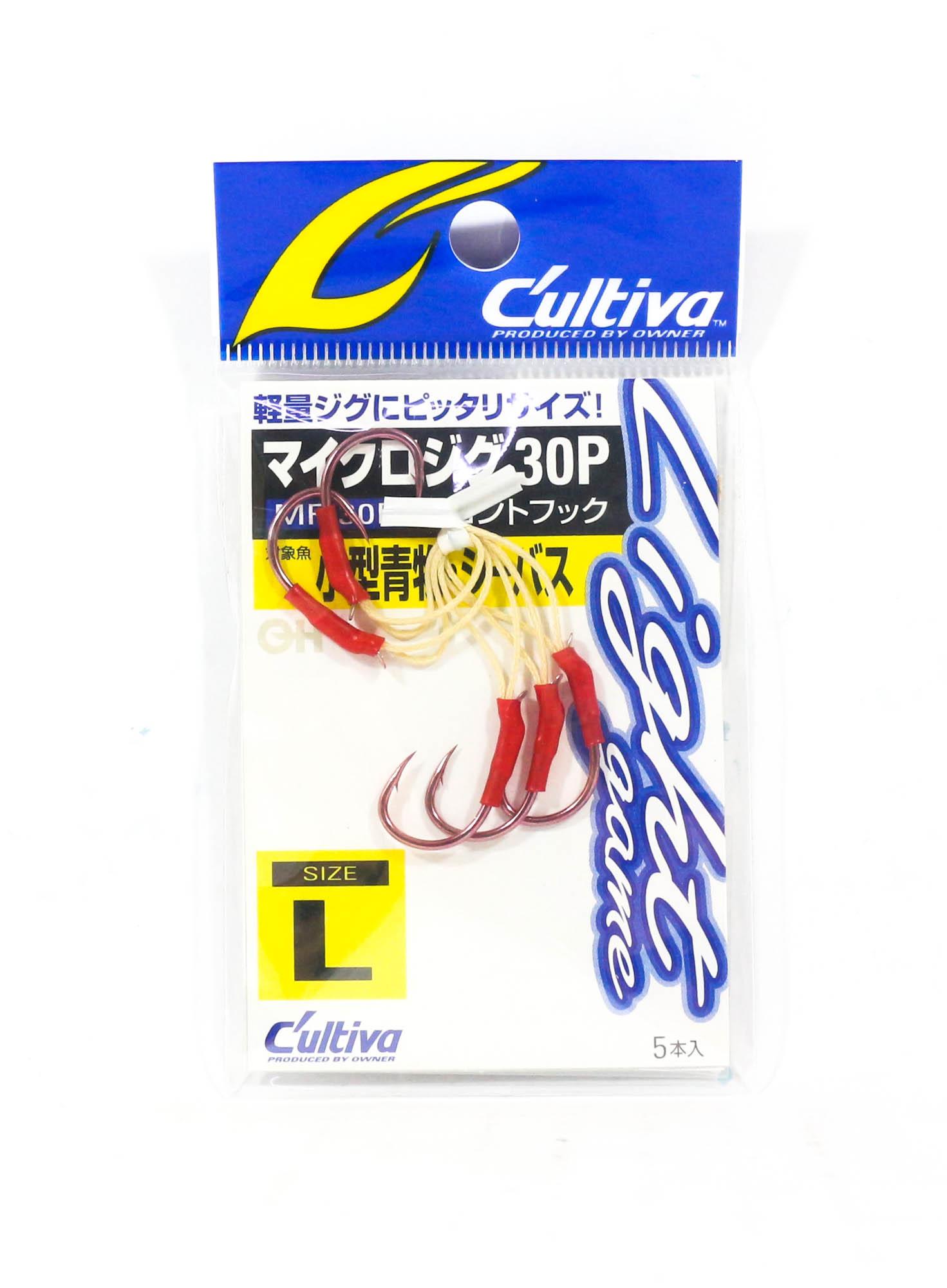 

Owner MF-30P Assist Hook for Micro Jig Light Game Size L (Size 1 ) (0375)