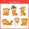 Show The Garfield Cartoon Character Pvc Model Toys Assembly Feature Doll Gift