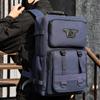 Fashion New Men's Multi-functional Canvas Backpack Waterproof Lightweight Travel Backpack Outdoor Breathable Wear-resistant Sports Backpack