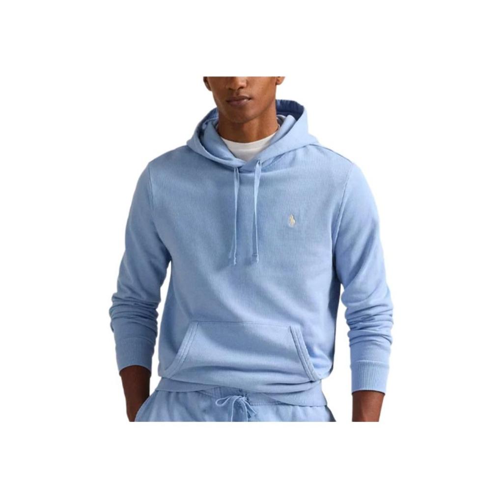 Polo Ralph Lauren Hooded Long Sleeve Solid Color Sweatshirt Men Sweatshirt Blue 710916690-026