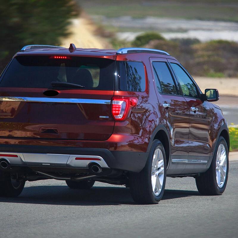 For Ford Explorer US Model 2011- Car Rearview Side Mirror Frame Cover Mirror Shield Holder Housing Visors Frame Accessories