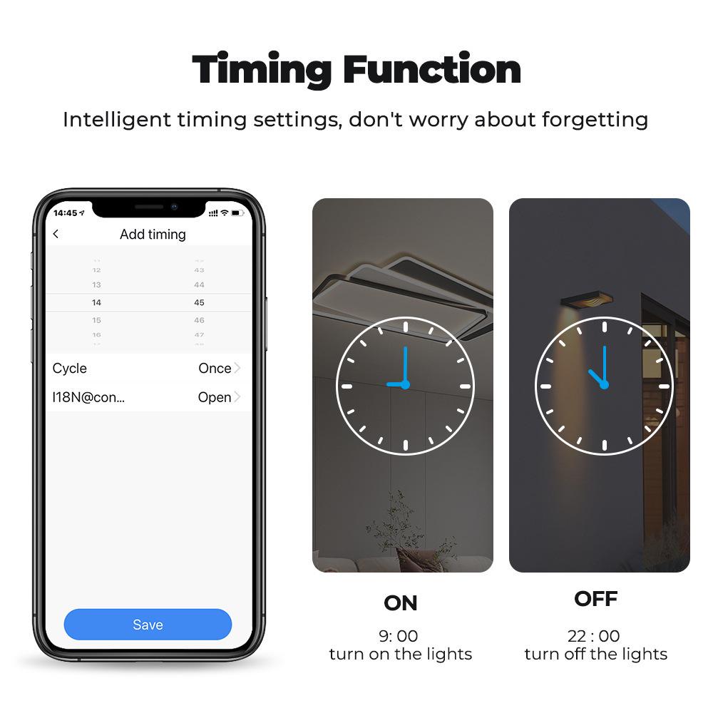 Smart Zigbee Tuya WiFi Voice-Control 10-Gang Touch Switch with Alexa, 146 Tempered Glass Panel, Model 5/8.