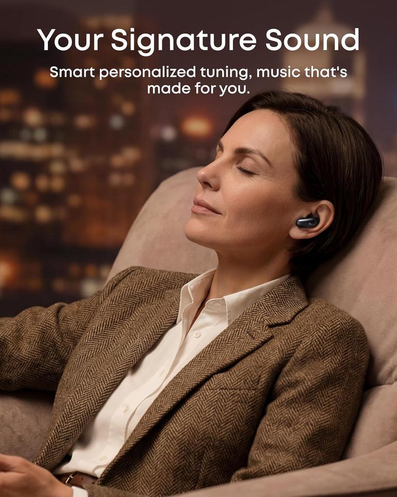 Soundcore Anker Liberty 5 Pro Max Wireless Earbuds, AI Note-Taker for in-Person Meetings Whisper-Clear Calls, ANC, D104