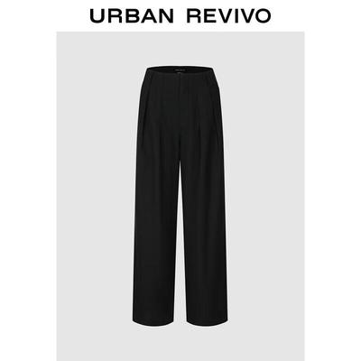 UR Women's High-Waist Pleated Wide-Leg Commuter Pants