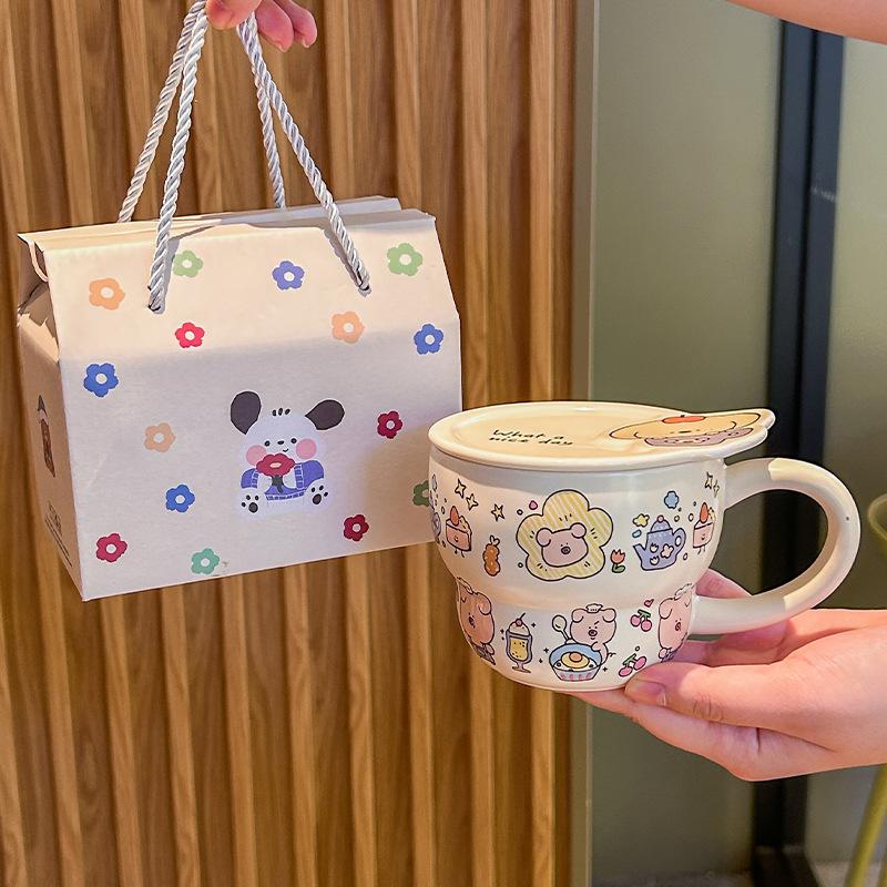 Dívka dárek k narozeninám pár roztomilé prase keramický hrnek přítelkyně praktický suvenýr dětský dárkový box