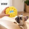 Durable Dog Chew Toy Squeaky Mop Ball Toy, Plush for Teeth Cleaning, Fluffy Self-Play Boredom Relief Interactive Pet Small Medium Dogs Puppy
